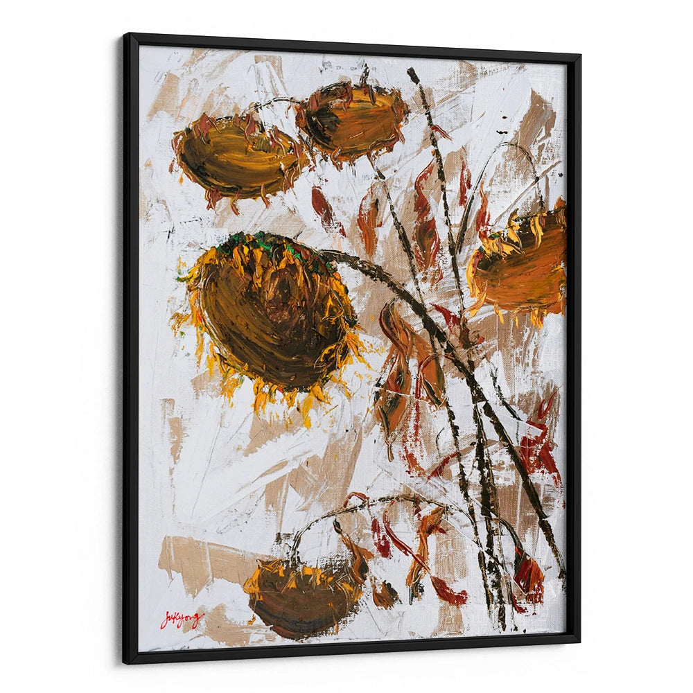 Wilted Autumn Sunflowers Floral Wall Art Poster - XS / Matte Paper / Rolled Art - Nook At You