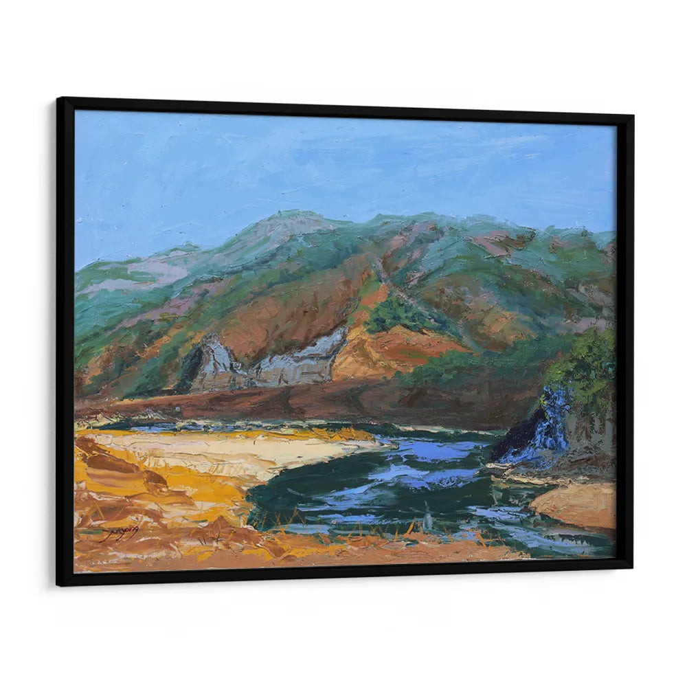 Serene Mountain River Landscape Wall Art Poster - XS / Matte Paper / Rolled Art - Nook At You