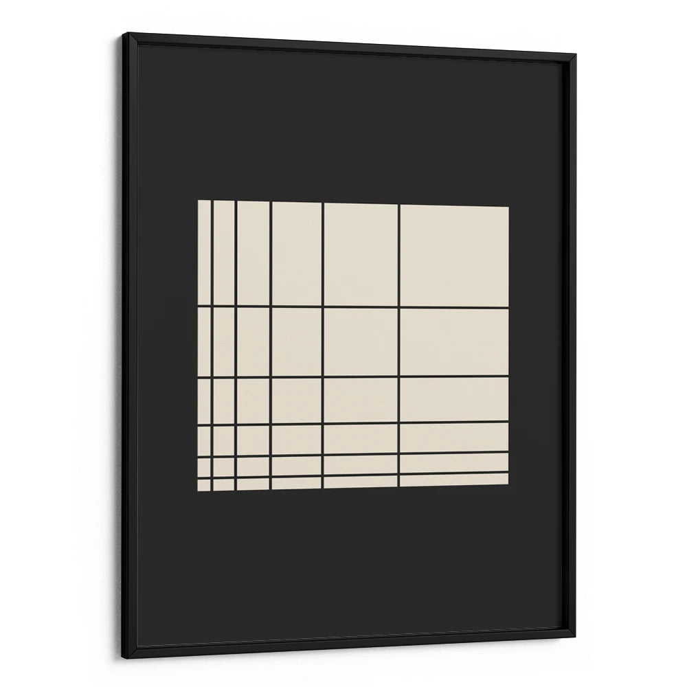 Modern Grid Abstraction Canvas Wall Art - XS / Matte Paper / Rolled Art - Nook At You