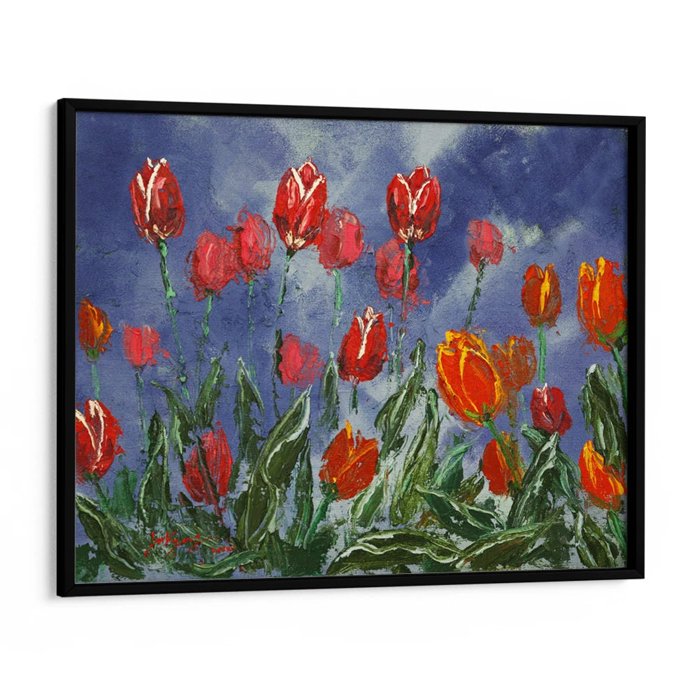 Dramatic Spring Tulips Botanical Wall Art Poster - XS / Matte Paper / Rolled Art - Nook At You