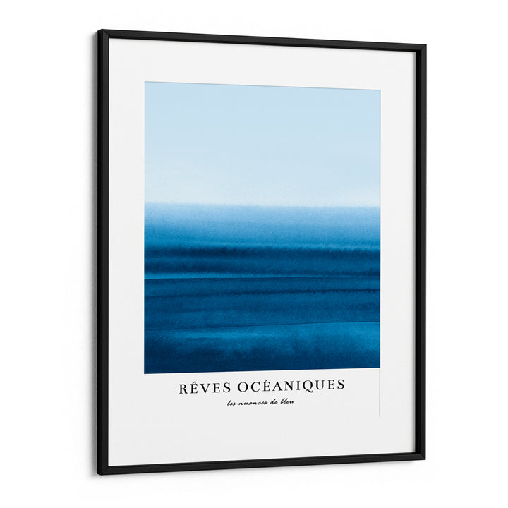 Rêve Océanique No.1 Abstract Art-Black Frame With Mount-Nook At You