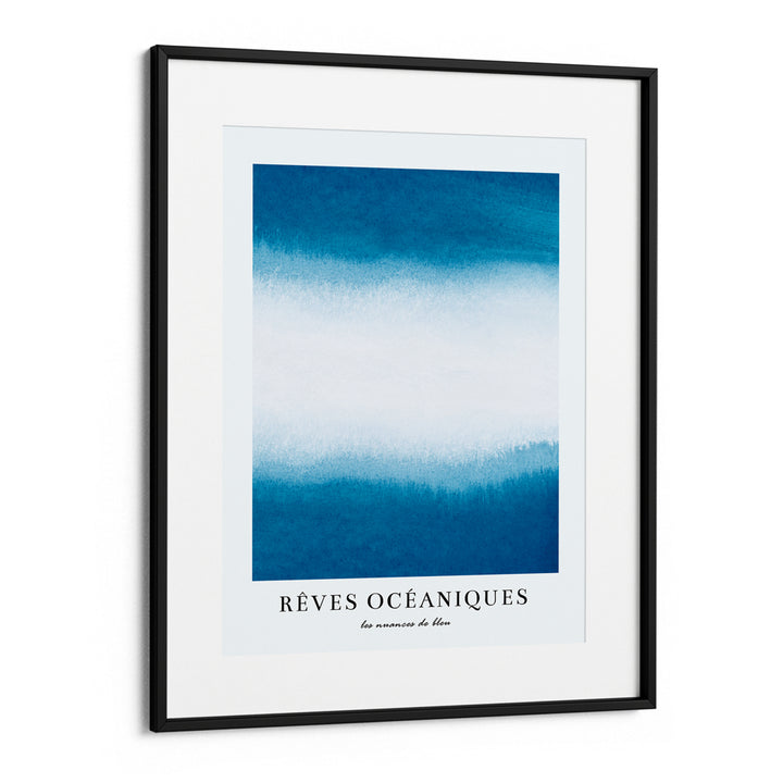 Rêve Océanique No. 2 Abstract Art-Black Frame With Mount-Nook At You