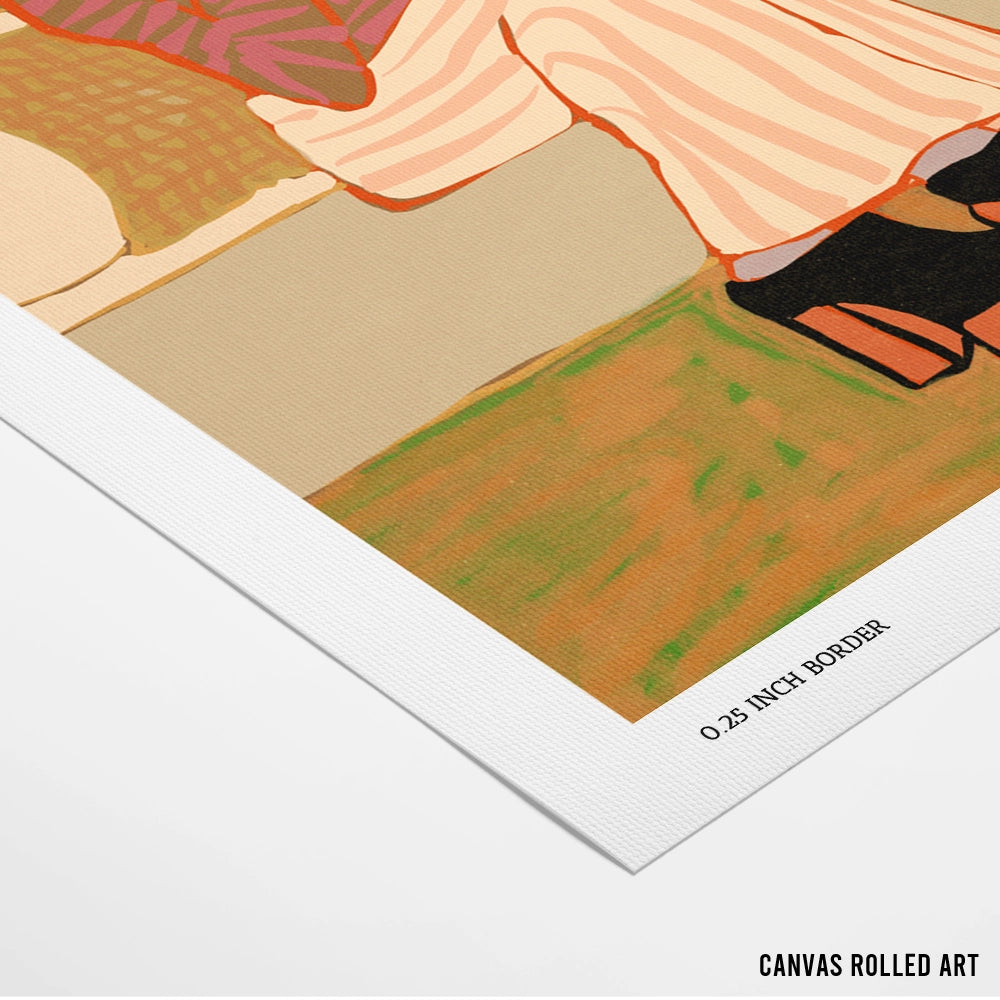 Lady having coffee Women Illustration Poster - XS / Matte Paper / Rolled Art - Nook At You