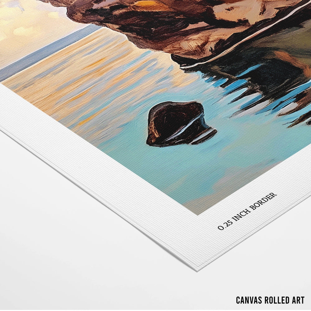 Sunrise Landscape Art Poster - XS / Matte Paper / Rolled Art - Nook At You
