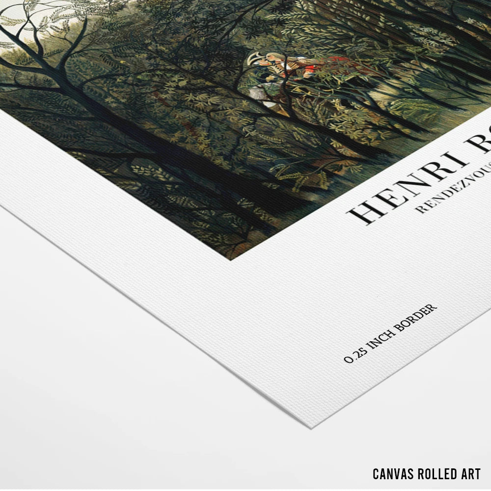 Henri Rousseau  - Rendezvous In The Forest Gallery Exhibition Poster - XS / Matte Paper / Rolled Art - Nook At You