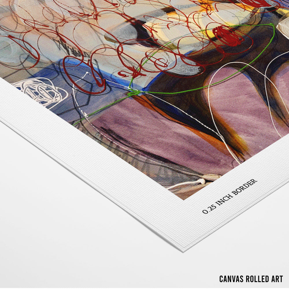 Dear Diary II Abstract Painting - XS / Matte Paper / Rolled Art - Nook At You