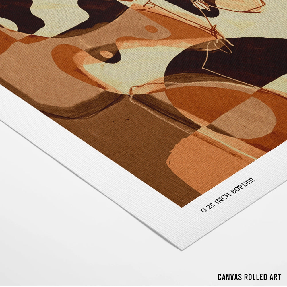 Becoming 3 Abstract Paintings - XS / Matte Paper / Rolled Art - Nook At You