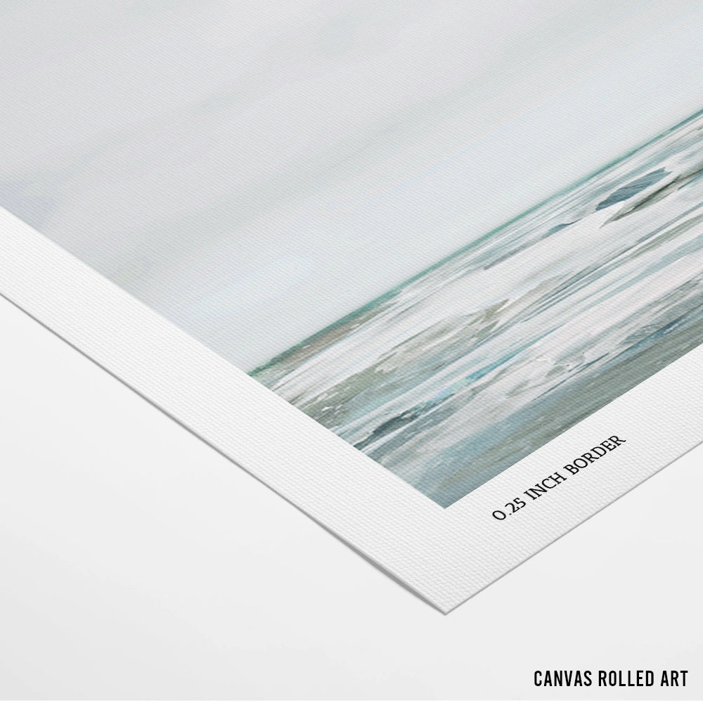 White Day Canvas Abstract Art - XS / Matte Paper / Rolled Art - Nook At You