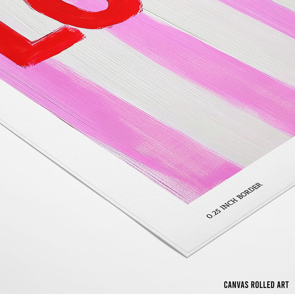 Love Typography Art Print - XS / Matte Paper / Rolled Art - Nook At You