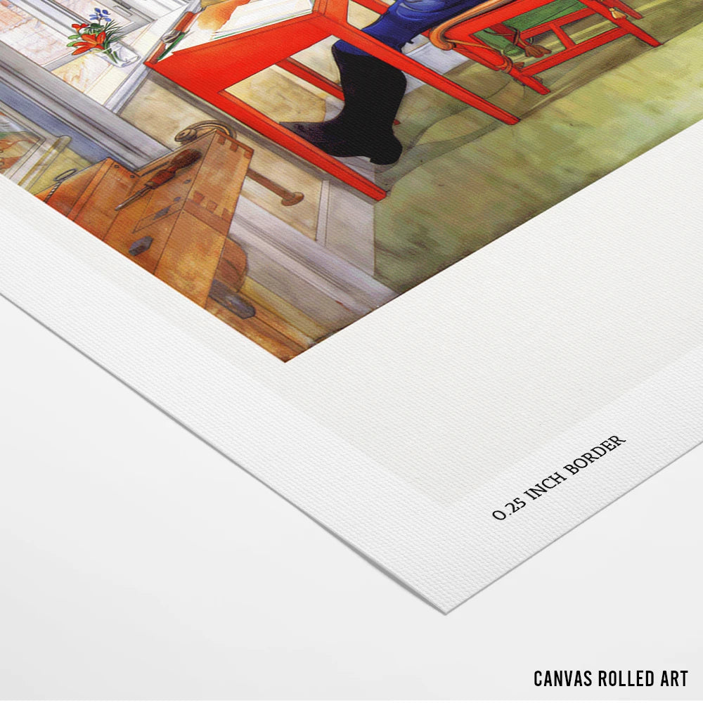 Carl Larsson - Esbjorn Doing His Homework Exhibition Art Poster - XS / Matte Paper / Rolled Art - Nook At You