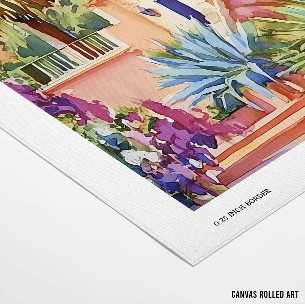 The Quiet Villa Canvas Landscape Painting - XS / Matte Paper / Rolled Art - Nook At You