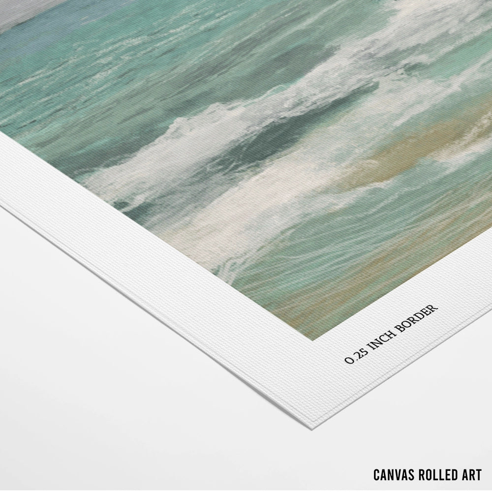 East Bank Waves Landscape Wall Art - XS / Matte Paper / Rolled Art - Nook At You