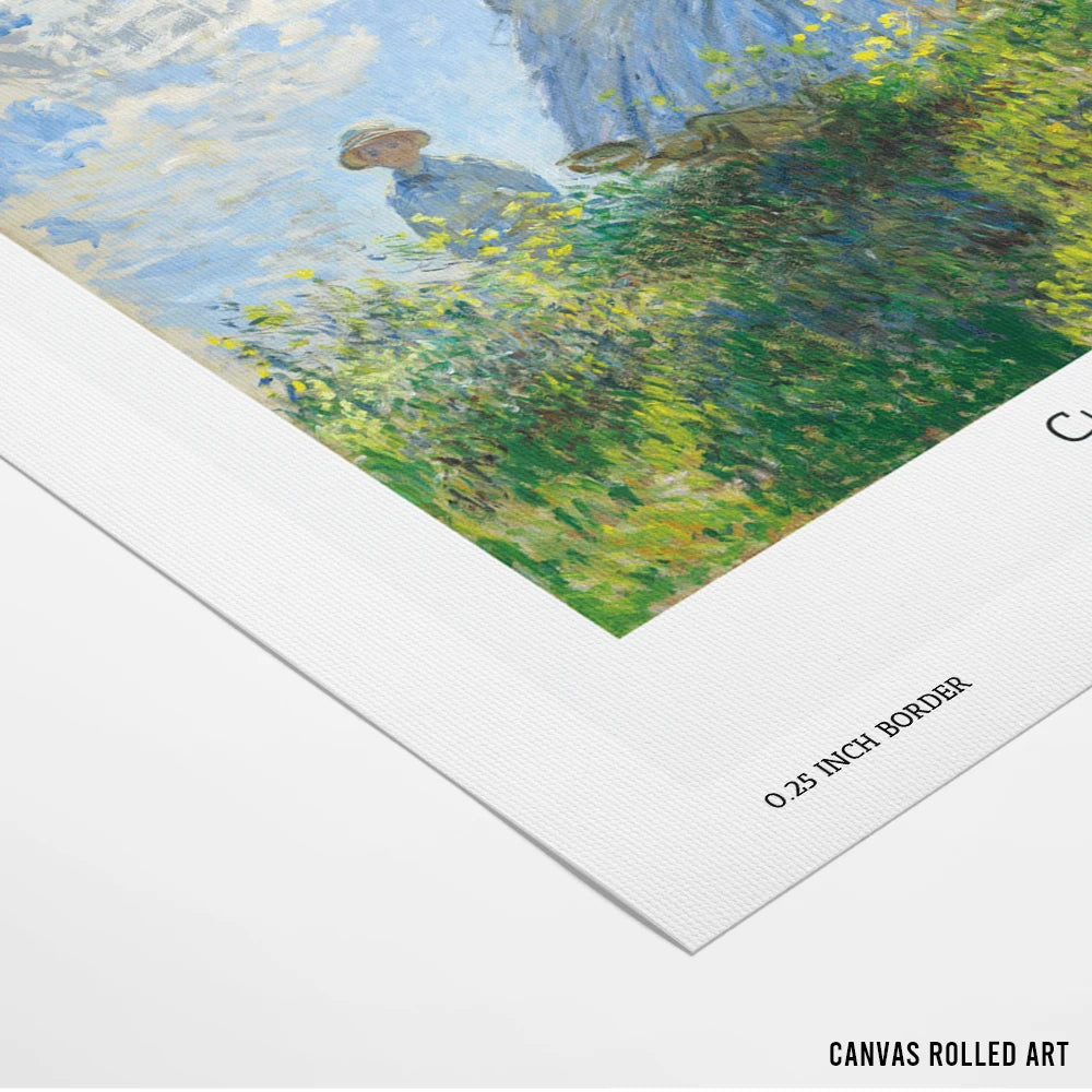 Claude Monet - Woman with a Parasol Exhibition Art Print - XS / Matte Paper / Rolled Art - Nook At You