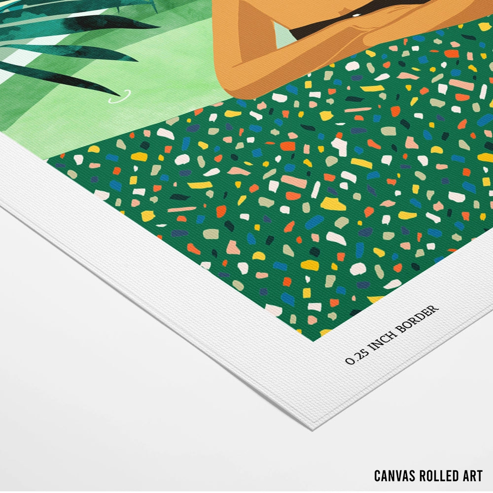 Tropical Serenity Aesthetic Boho Art - XS / Matte Paper / Rolled Art - Nook At You