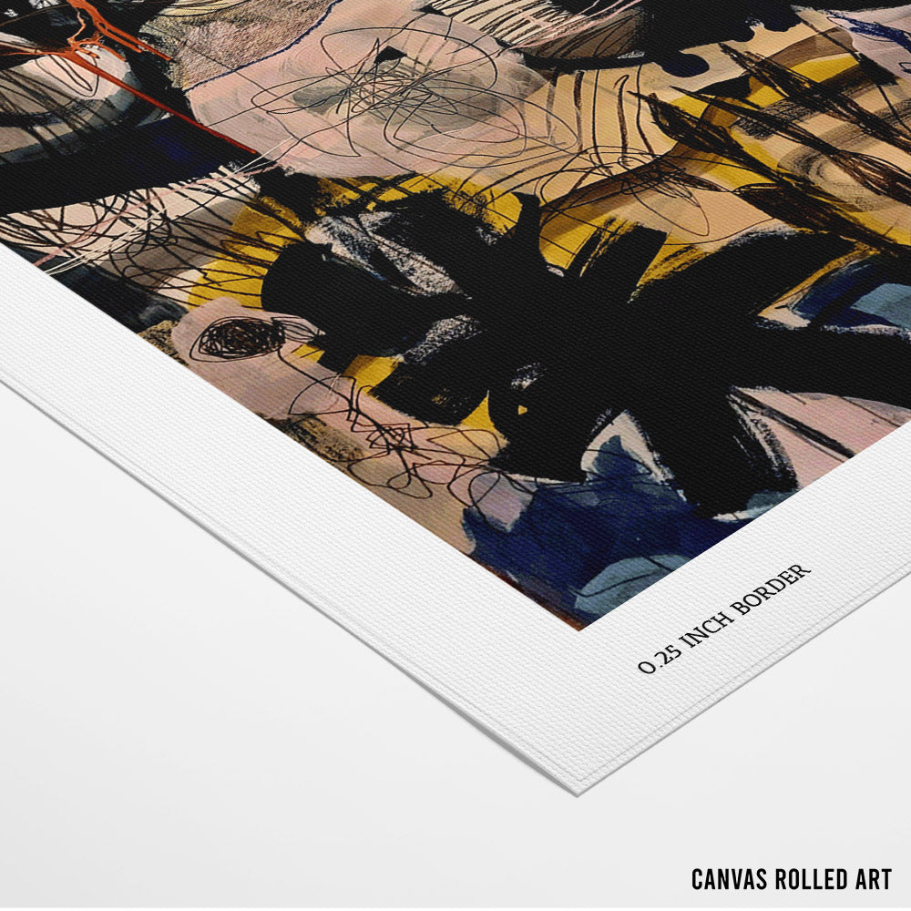 Chaotic Harmony Abstract Painting - XS / Matte Paper / Rolled Art - Nook At You