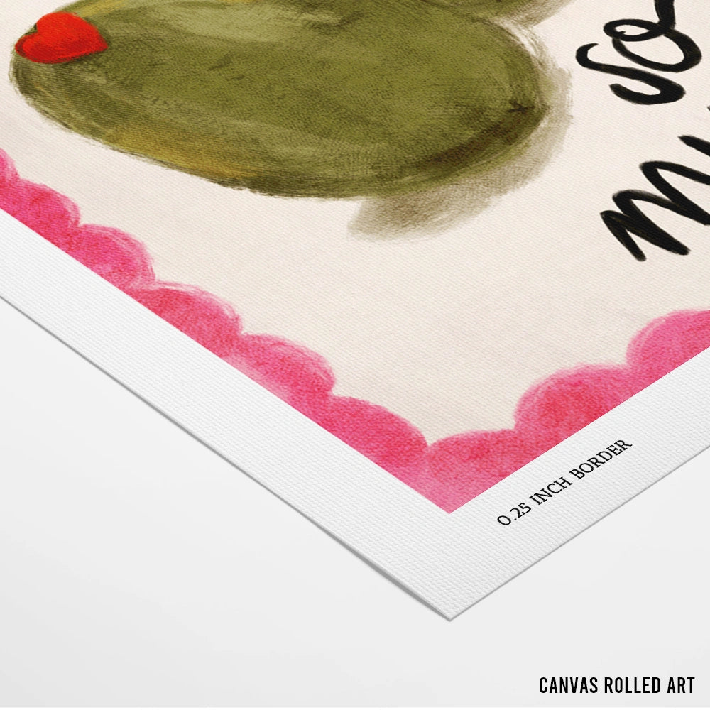 Olive You So Much Gourmet Wall Art Print - XS / Matte Paper / Rolled Art - Nook At You