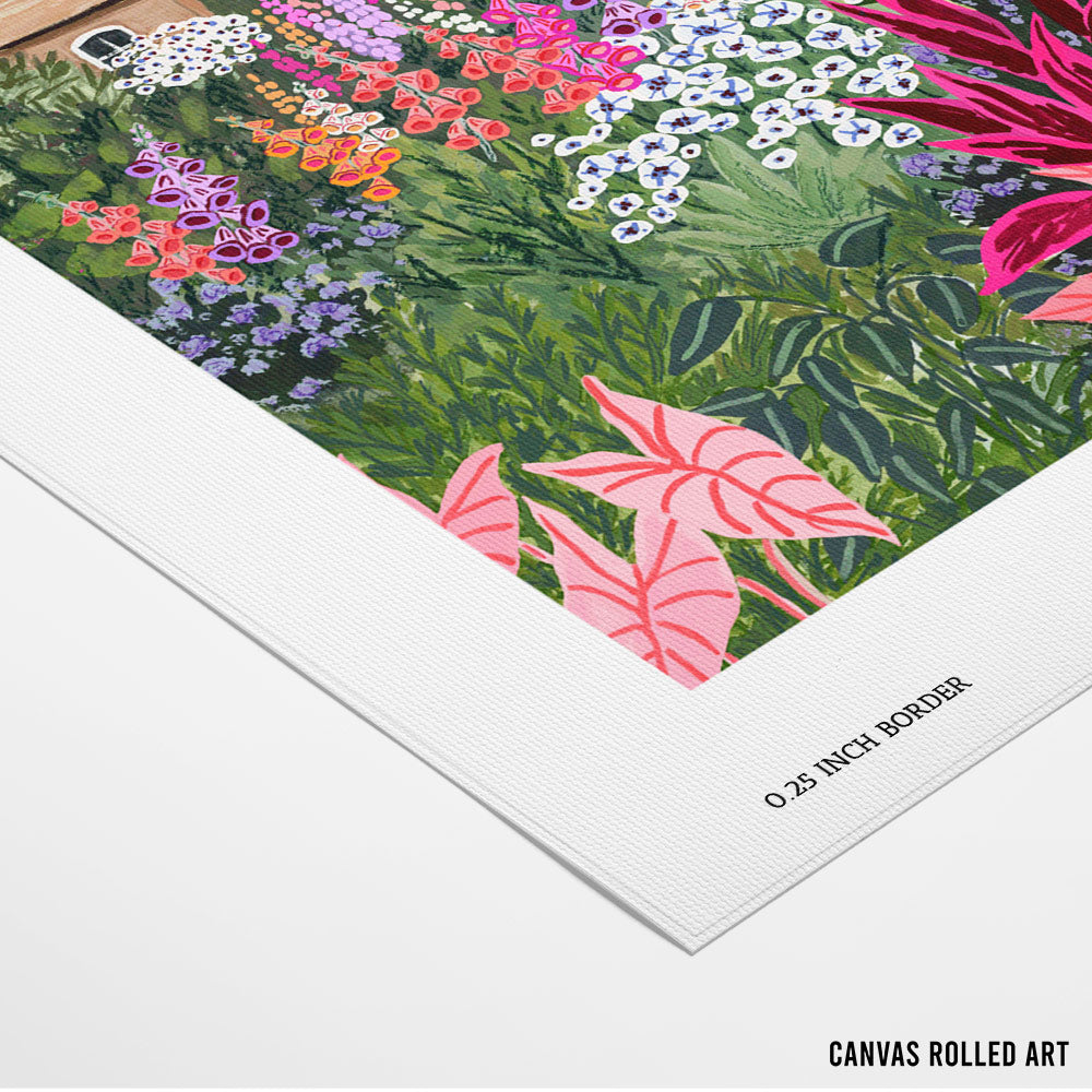 Lush Garden Landscape Wall Art - 5XL / Canvas / Rolled Art - Nook At You