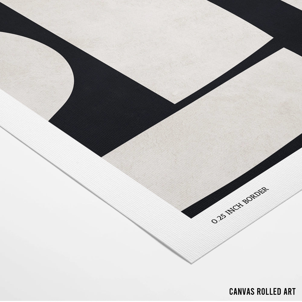 Curved Shapes Abstract Wall Art Poster - XS / Matte Paper / Rolled Art - Nook At You