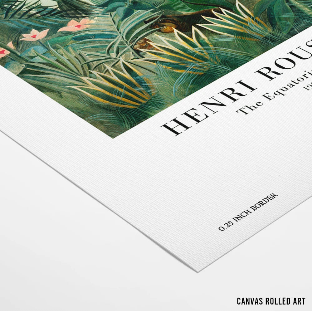 Henri Rousseau - The Equatorial Jungle Exhibition Wall Art - XS / Matte Paper / Rolled Art - Nook At You