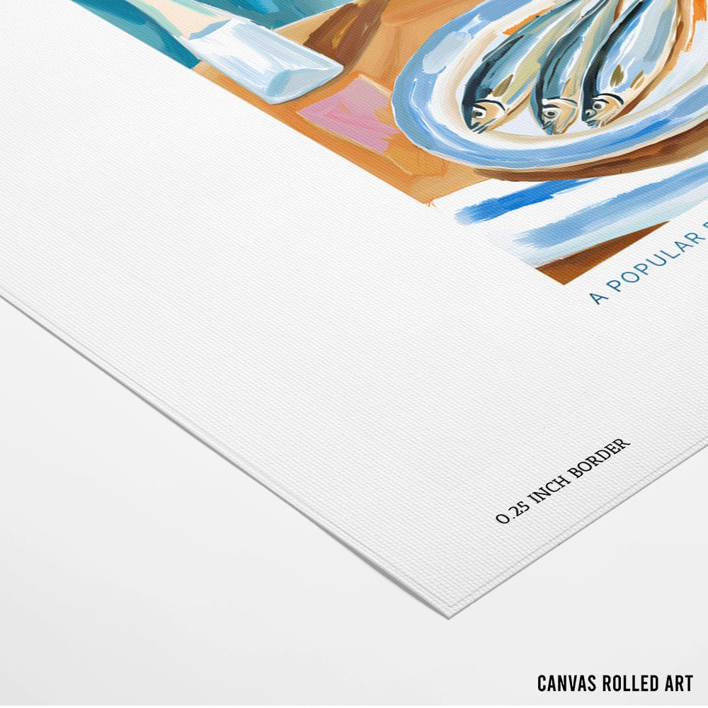 Sardine Gourmet Wall Art Print - XS / Matte Paper / Rolled Art - Nook At You