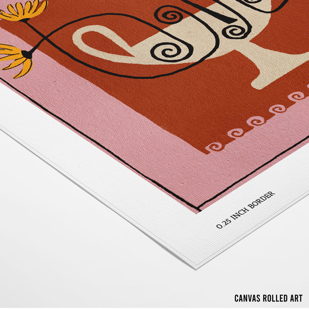 The Spiraled Vase Boho Wall Art - XS / Matte Paper / Rolled Art - Nook At You