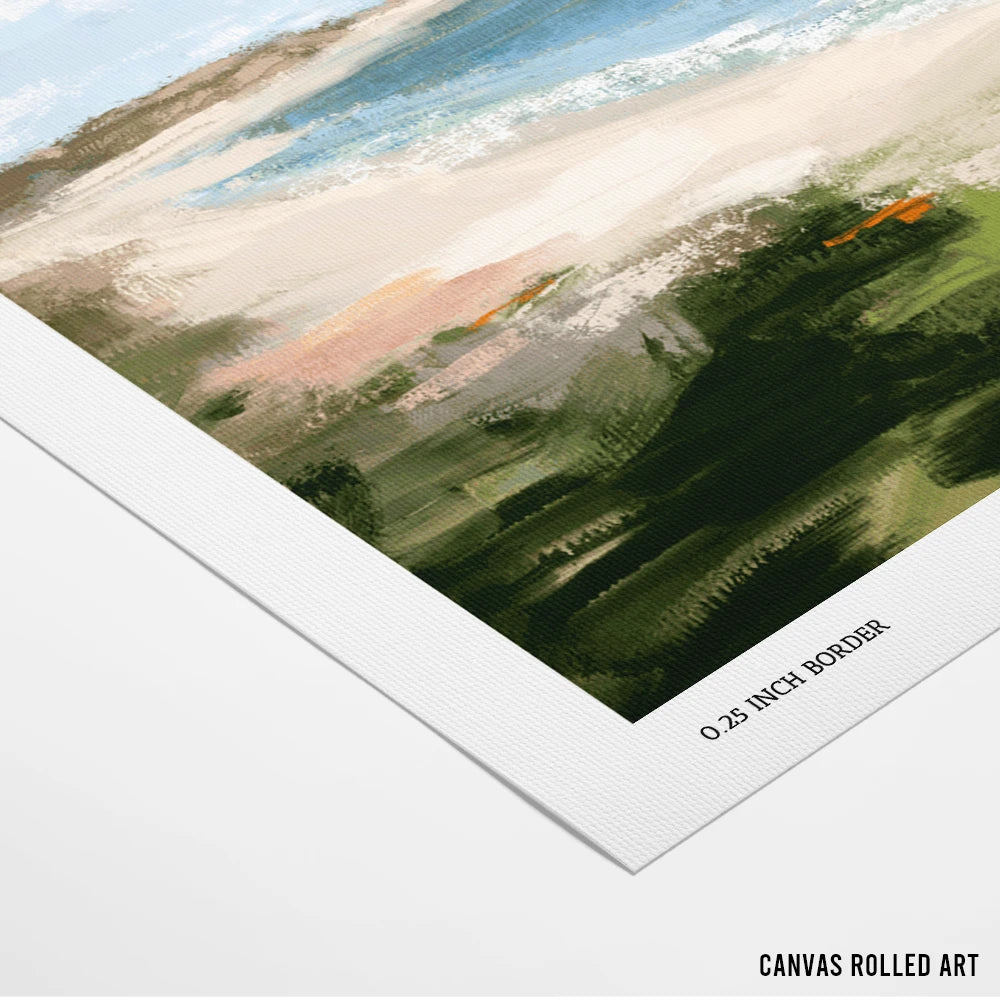 Coastal Beach Serenity Landscape Wall Art For Living Room - XS / Matte Paper / Rolled Art - Nook At You