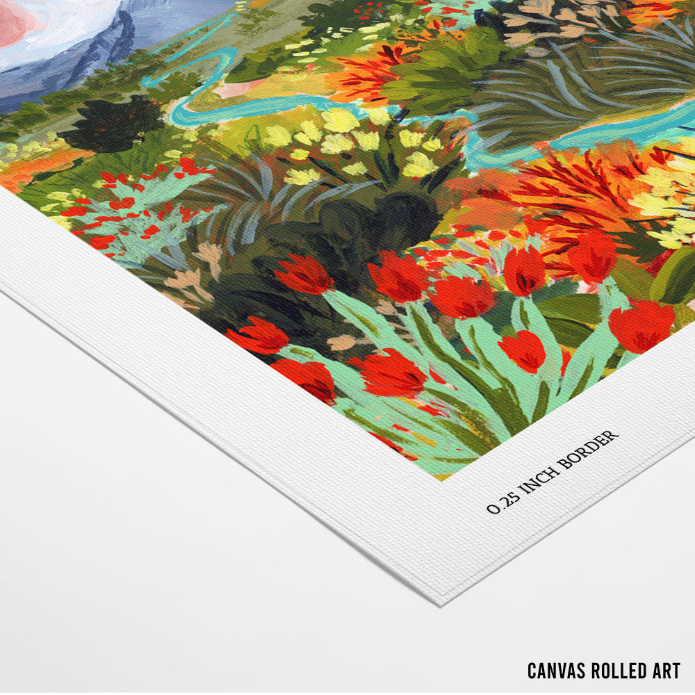 Autumn Mountains Landscape Art Print - XS / Matte Paper / Rolled Art - Nook At You