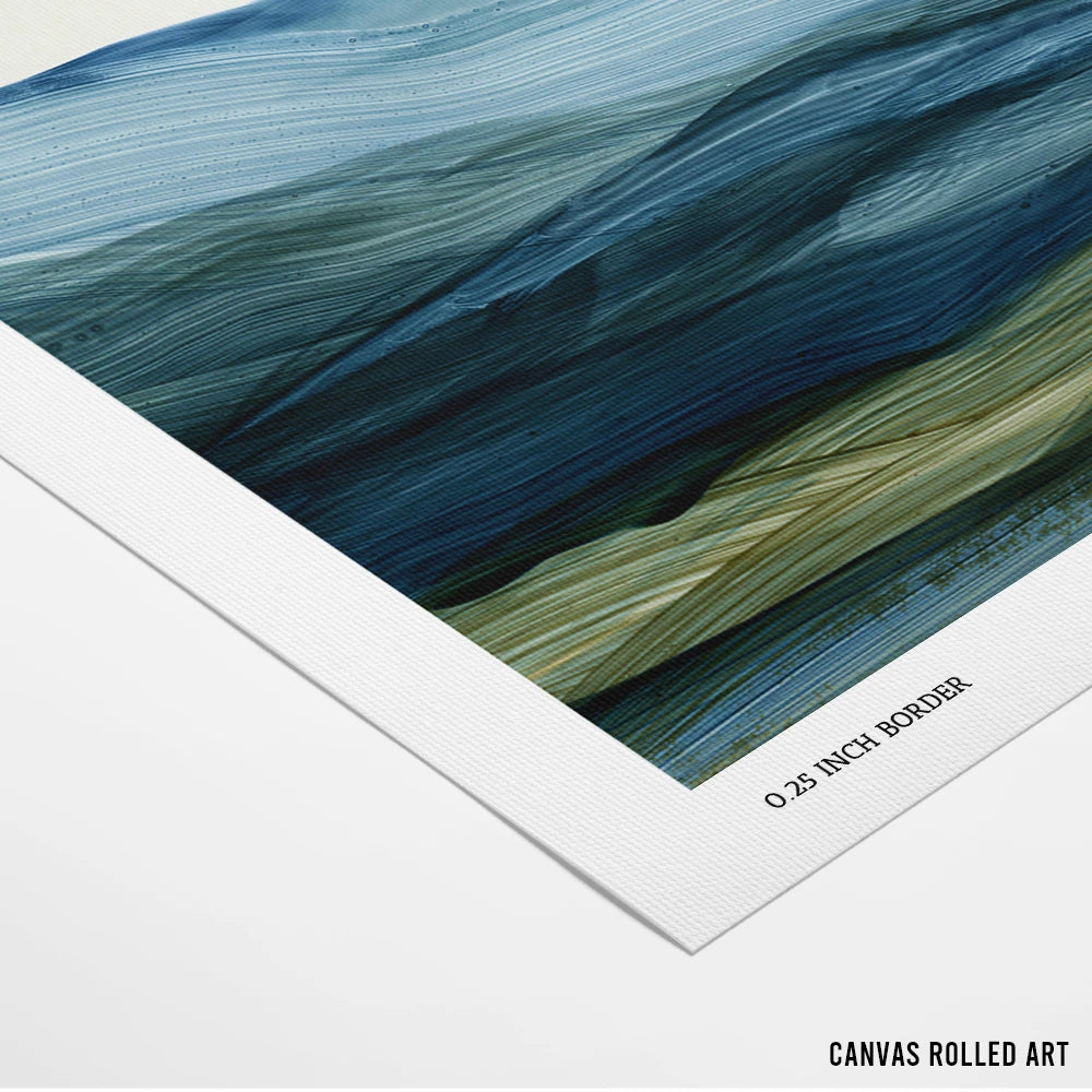Mist Land 1 Modern Abstract Wall Art - XS / Matte Paper / Rolled Art - Nook At You