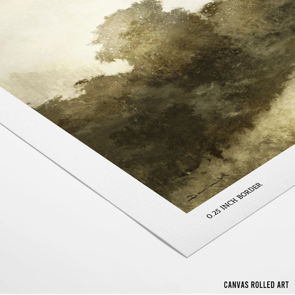 Devon Hill Landscape Wall Art Painting - XS / Matte Paper / Rolled Art - Nook At You