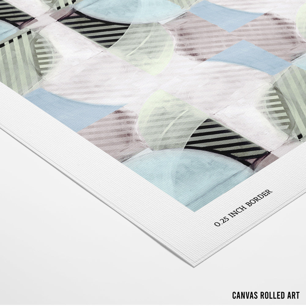 Abstract Misty Stripes 3 Painting - XS / Matte Paper / Rolled Art - Nook At You