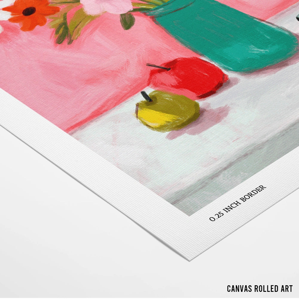 Cheerful Floral Still Life Botanical Wall Art Print - XS / Matte Paper / Rolled Art - Nook At You