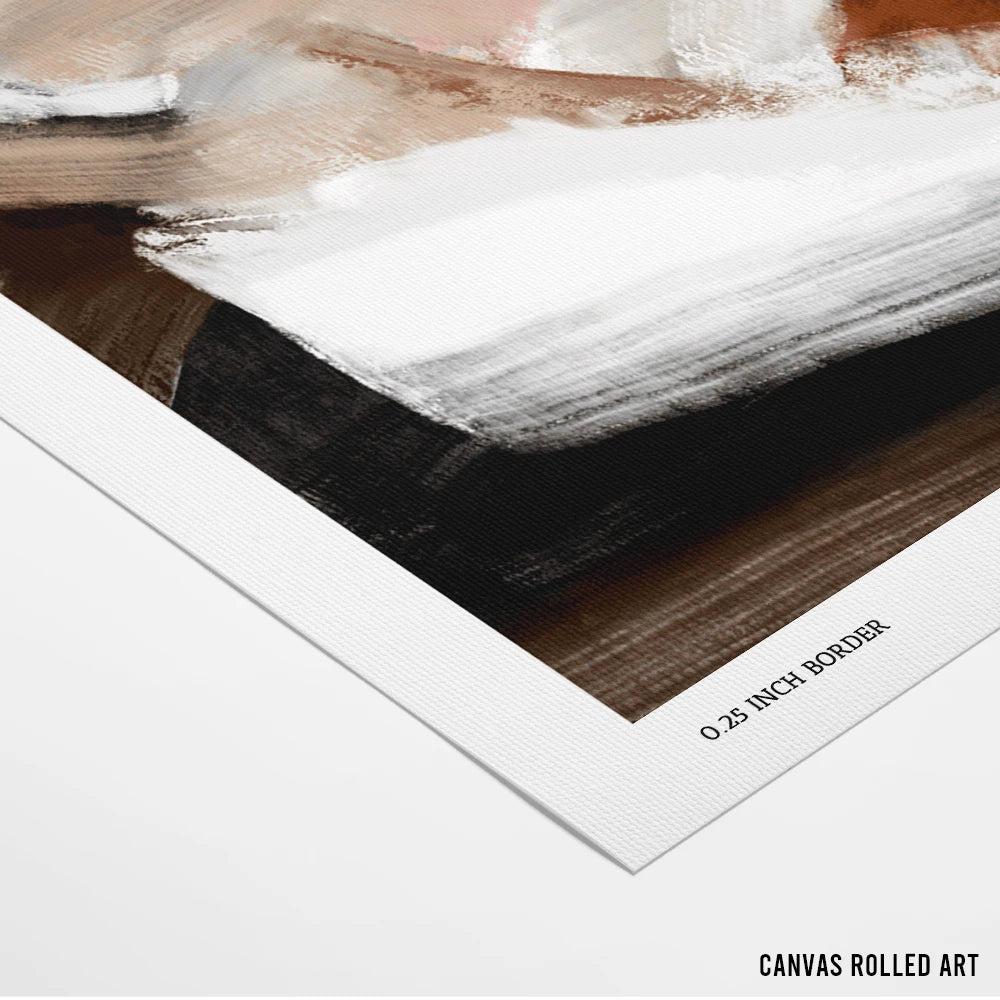 Maison Terre Large Abstract Art For Living Room - XS / Matte Paper / Rolled Art - Nook At You