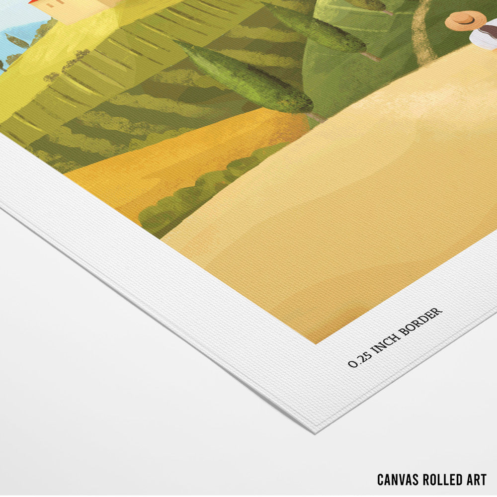 Tuscany Landscape Art Print - XS / Matte Paper / Rolled Art - Nook At You