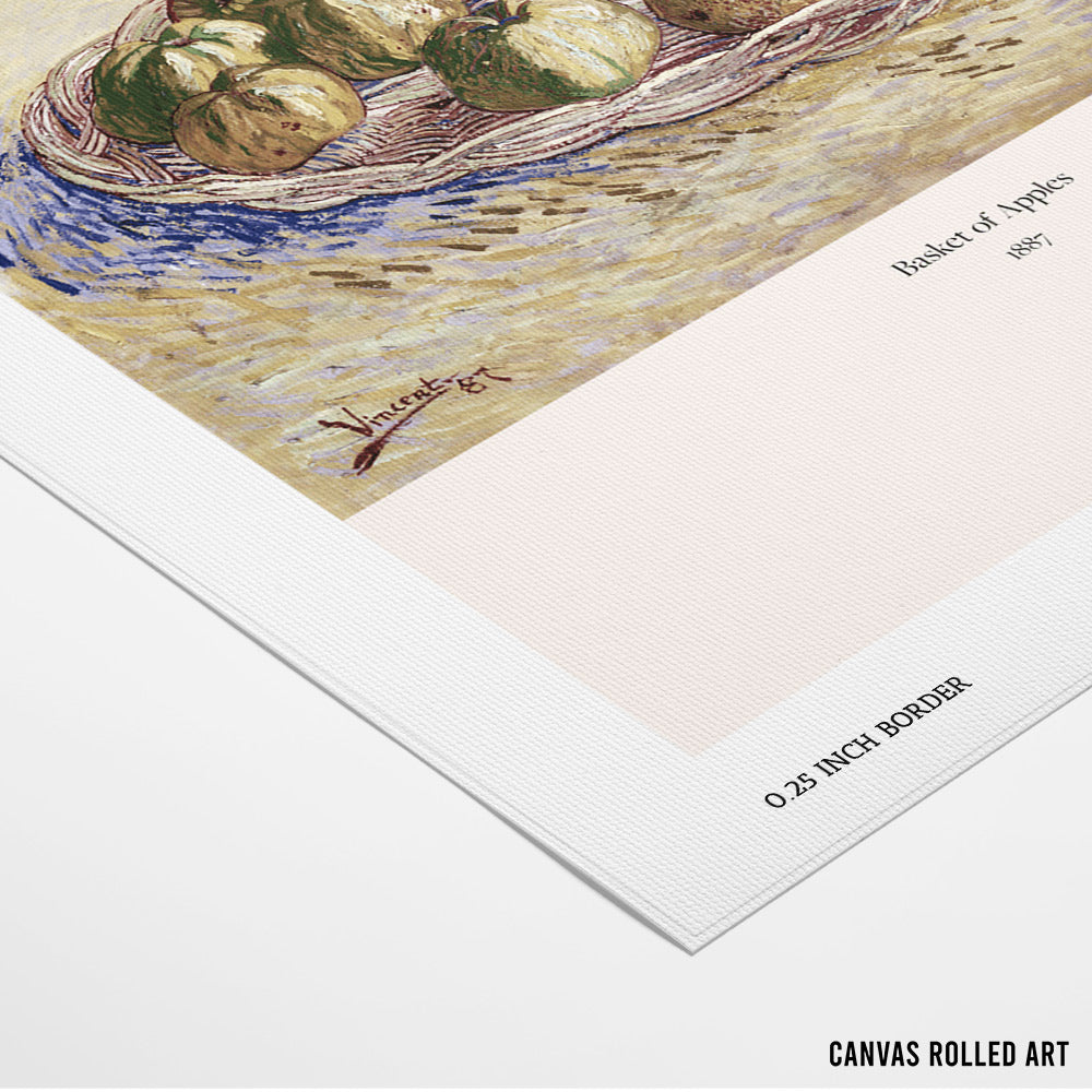 Van Gogh - Basket of Apples (1887) Exhibition Poster - XS / Matte Paper / Rolled Art - Nook At You