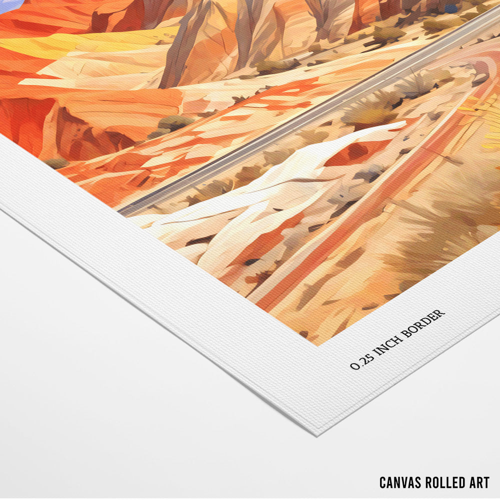 Colorful Peakscape Landscape Wall Art - XS / Matte Paper / Rolled Art - Nook At You