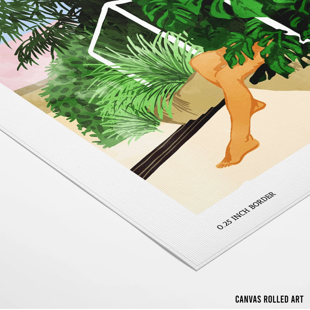 Hiding In Green Botanical Art Poster - XS / Matte Paper / Rolled Art - Nook At You