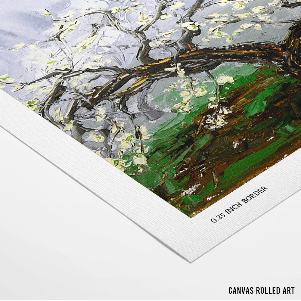 Spring Blossom Tree Nature Landscape Painting - XS / Matte Paper / Rolled Art - Nook At You