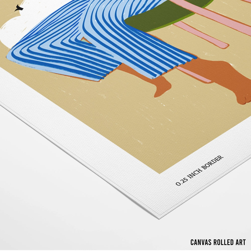 Smoking Up and Making Clouds Boho Canvas Print - XS / Matte Paper / Rolled Art - Nook At You