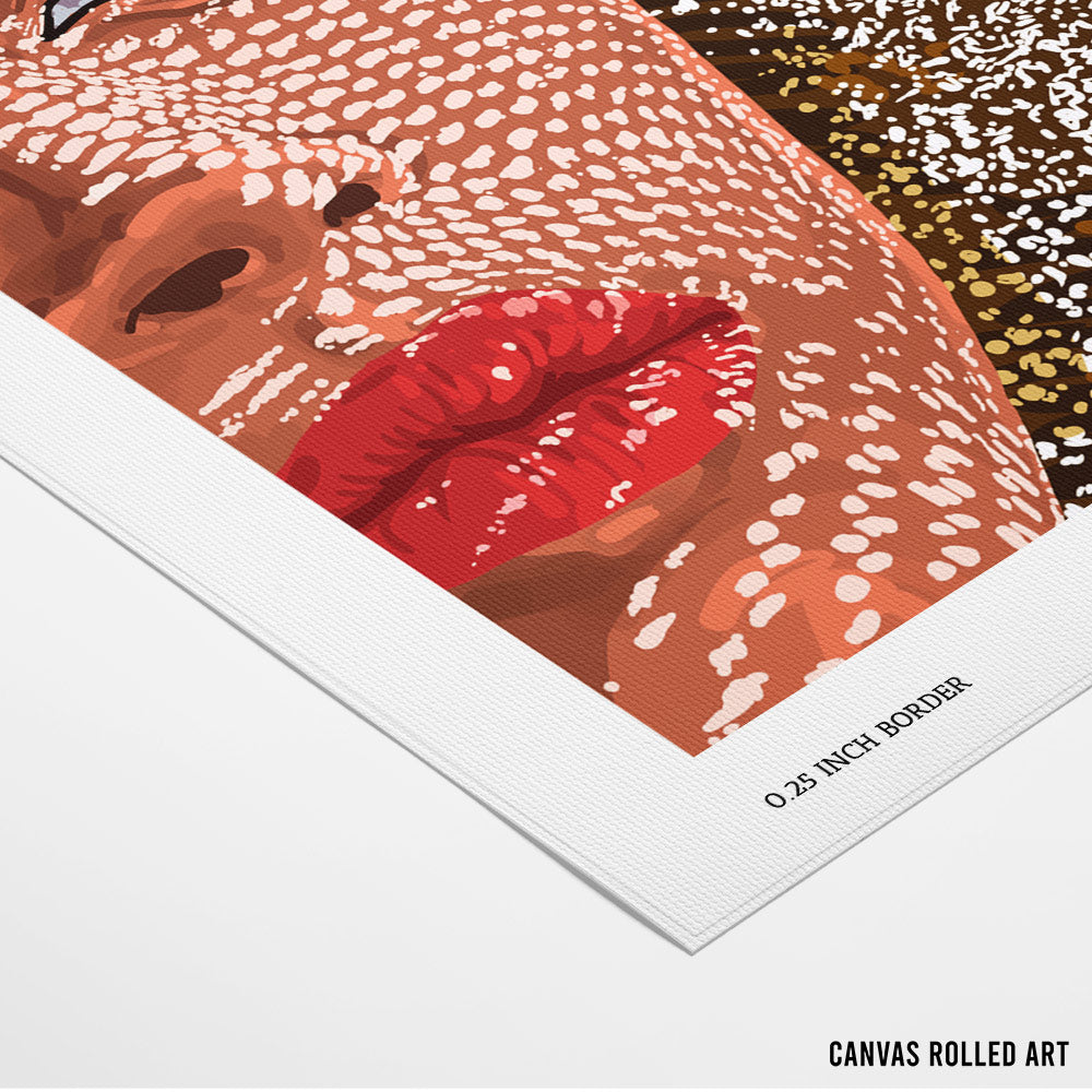 Under the Jute Hat, Bohemian Woman Fashion Painting - XS / Matte Paper / Rolled Art - Nook At You