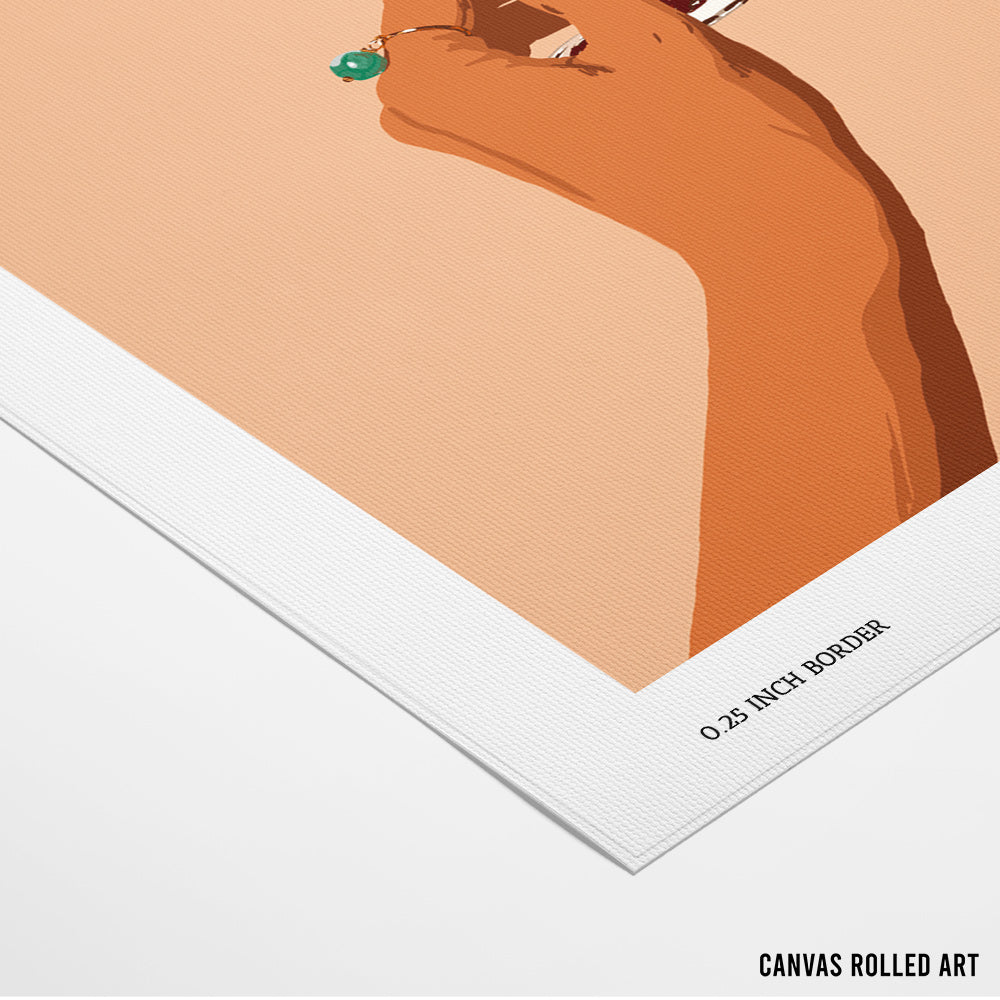 A Hand Holding A Glass Of Red Wine Art Print - XS / Matte Paper / Rolled Art - Nook At You