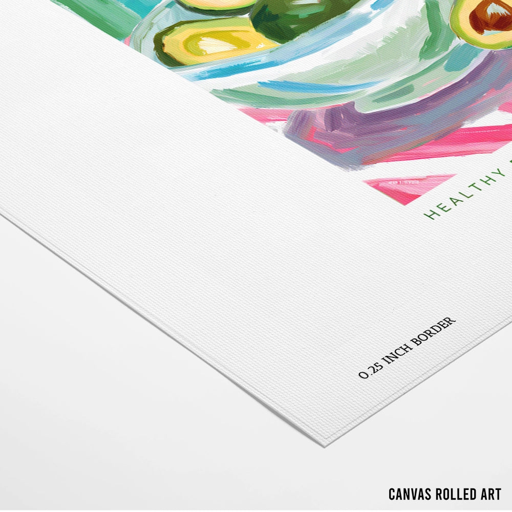 The Avocado Gourmet Canvas Art Print - XS / Matte Paper / Rolled Art - Nook At You