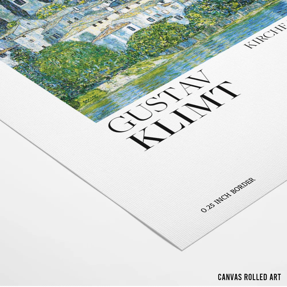 Gustav Klimt  - Kirche In Cassone (1913) Exhibition Poster for Living Room - XS / Matte Paper / Rolled Art - Nook At You