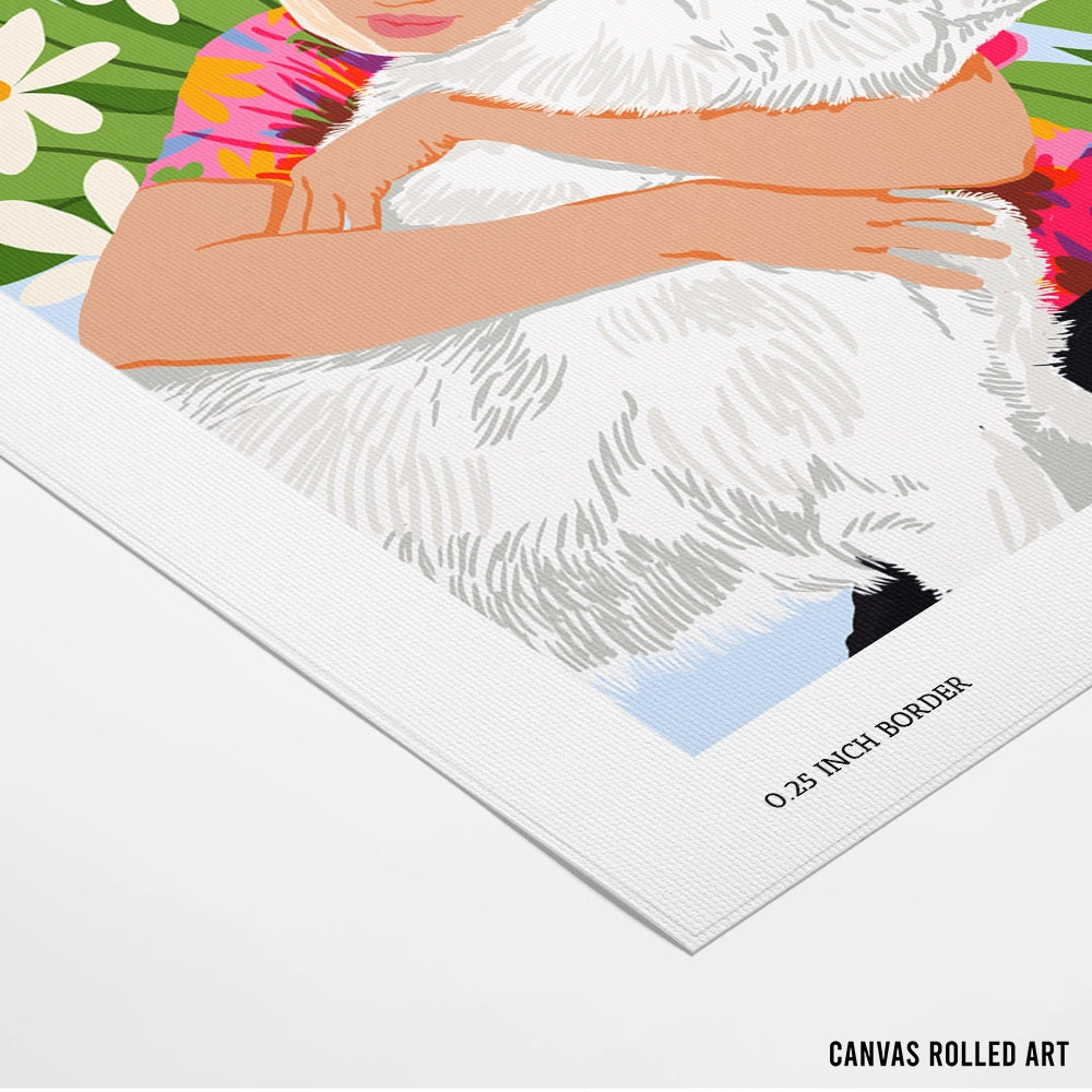 All You Need Is Love and a Dog Boho Wall Art - XS / Matte Paper / Rolled Art - Nook At You