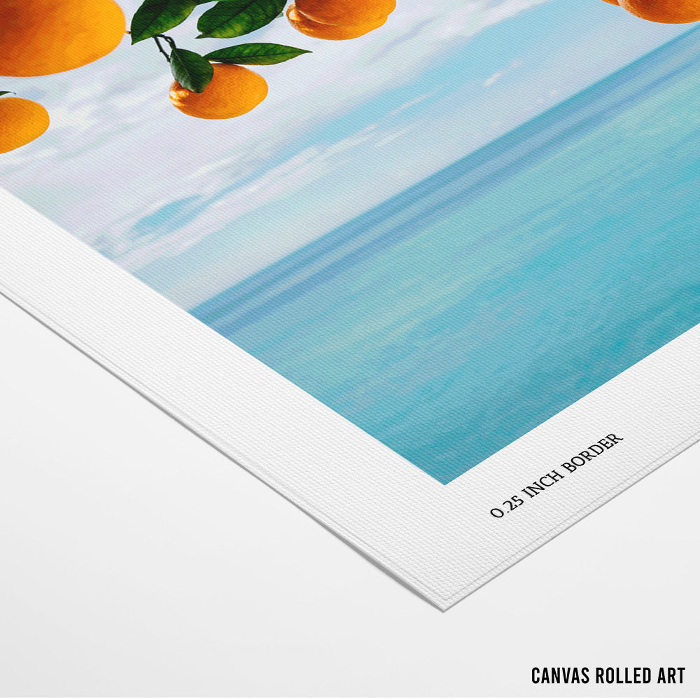 Ocean Citrus Bliss Aesthetic Wall Art - XS / Matte Paper / Rolled Art - Nook At You