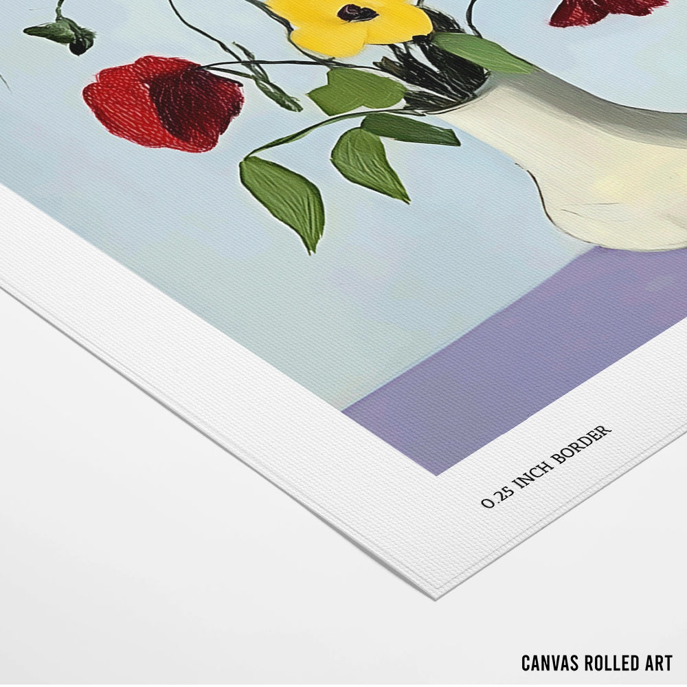 Flower Mood Botanical Wall Art Painting - XS / Matte Paper / Rolled Art - Nook At You