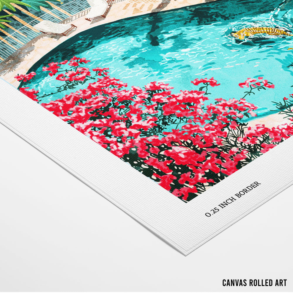 Tigers In Greece Botanical Wall Art - XS / Matte Paper / Rolled Art - Nook At You