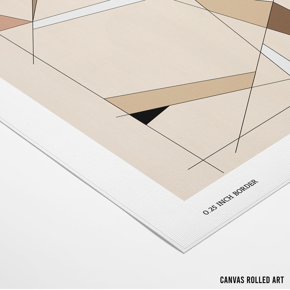 Terra Tones – Modern Canvas Painting - XS / Matte Paper / Rolled Art - Nook At You