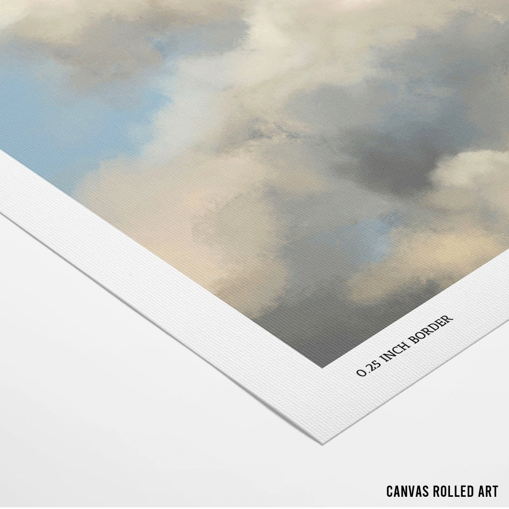 Skys Modern Abstract Wall Art - XS / Matte Paper / Rolled Art - Nook At You
