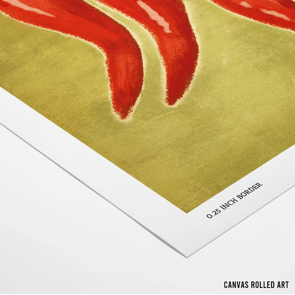 Hot Chili Trio Gourmet Wall Art Poster - XS / Matte Paper / Rolled Art - Nook At You