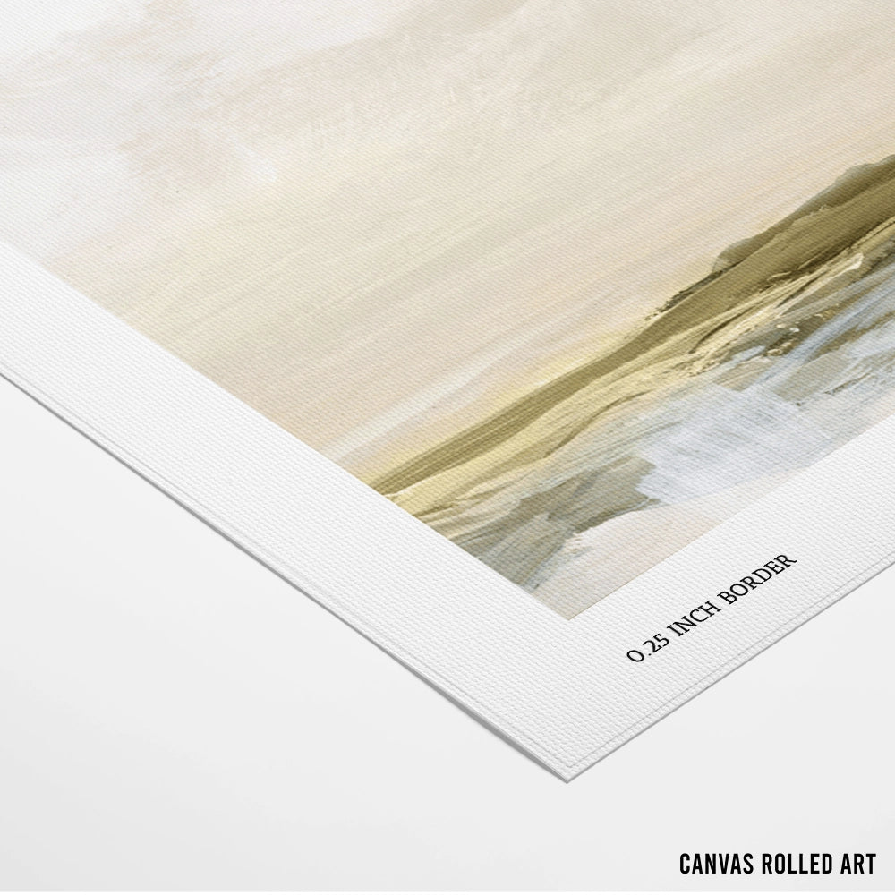 Coastal Break Horizontal Abstract Wall Decor - XS / Matte Paper / Rolled Art - Nook At You